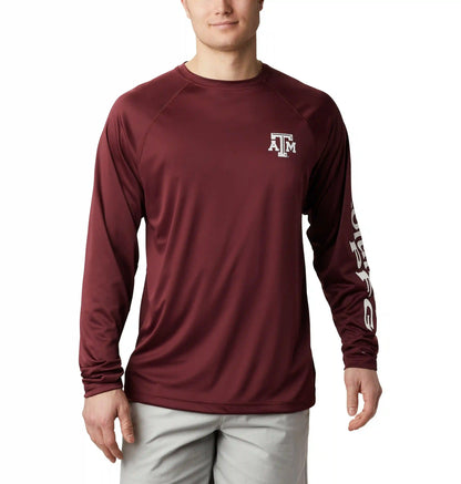 Men's Collegiate PFG Terminal Tackle Long Sleeve Shirt - Tall - Texas A&M