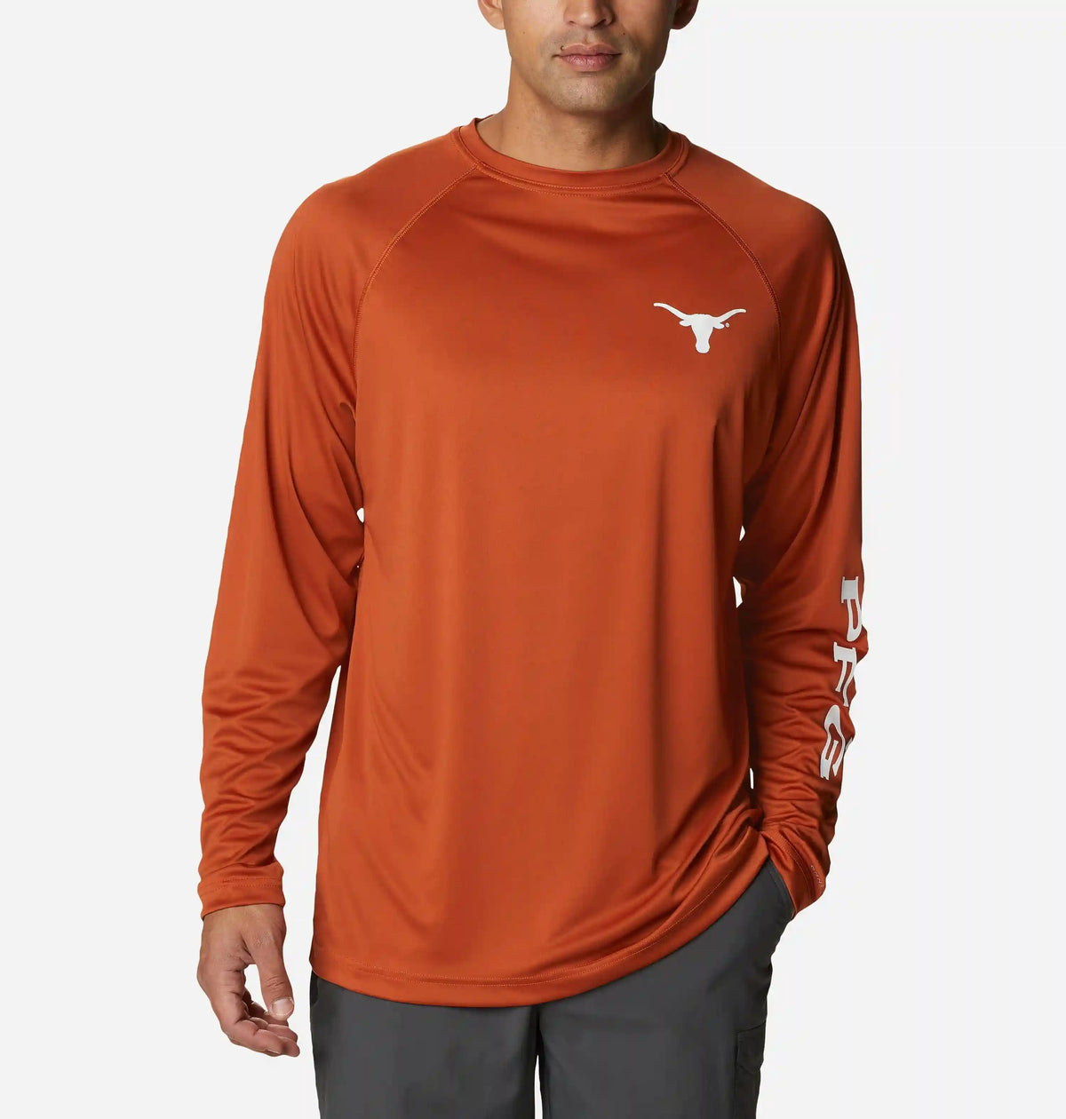 Men's Collegiate PFG Terminal Tackle Long Sleeve Shirt - Tall - Texas