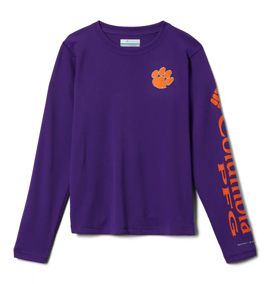 Kids' Collegiate PFG Terminal Tackle Long Sleeve Shirt - Clemson