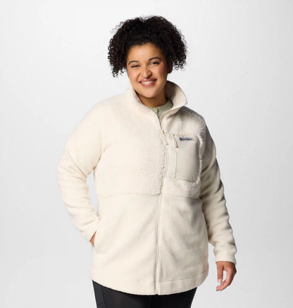 Women's Columbia Lodge Sherpa Full Zip Fleece Jacket - Plus Size