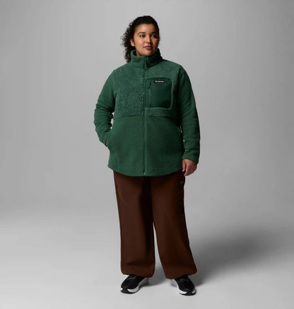 Women's Columbia Lodge Sherpa Full Zip Fleece Jacket - Plus Size