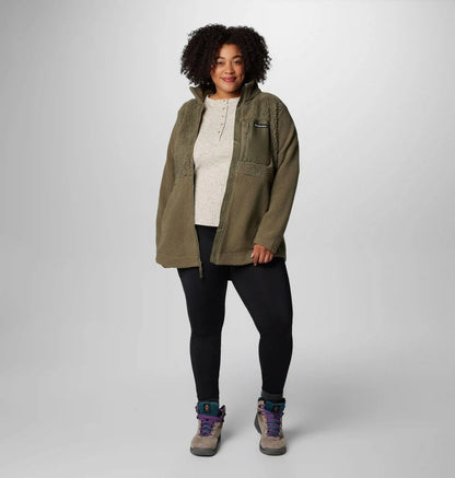 Women's Columbia Lodge Sherpa Full Zip Fleece Jacket - Plus Size
