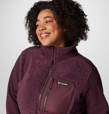Women's Columbia Lodge Sherpa Full Zip Fleece Jacket - Plus Size