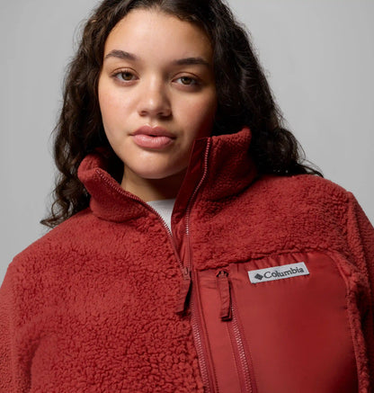 Women's Columbia Lodge Sherpa Full Zip Fleece Jacket - Plus Size