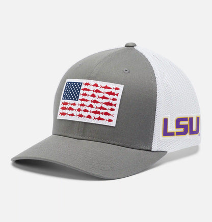 PFG Mesh Fish Flag Ball Cap - LSU