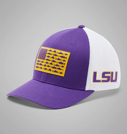PFG Mesh Fish Flag Ball Cap - LSU