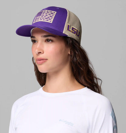 PFG Mesh Fish Flag Ball Cap - LSU