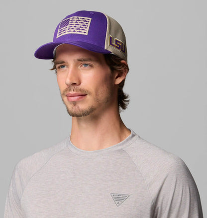 PFG Mesh Fish Flag Ball Cap - LSU