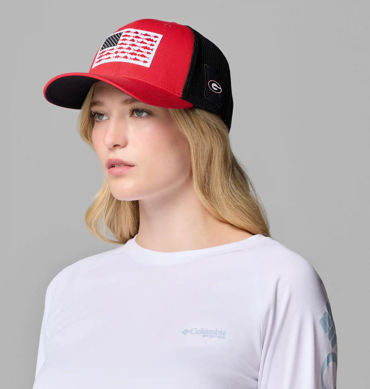 PFG Mesh Fish Flag Ball Cap - Georgia