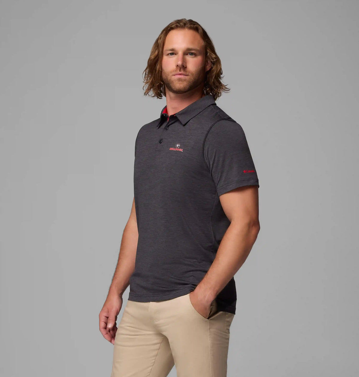 Men's Collegiate Tech Trail Polo - Georgia