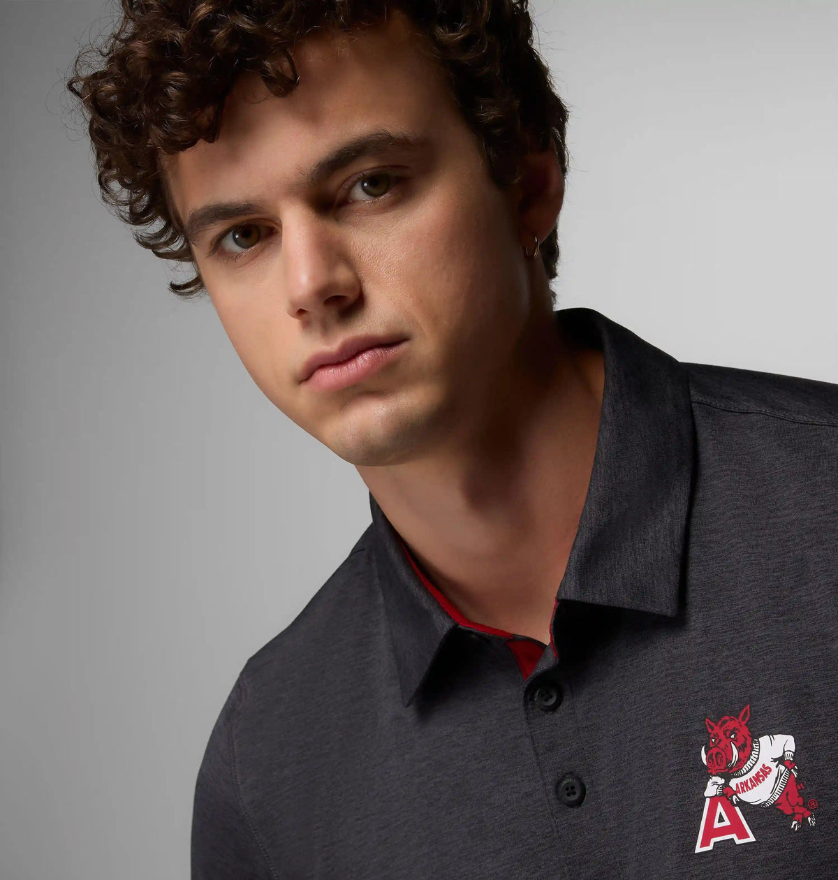 Men's Collegiate Tech Trail Polo - Arkansas