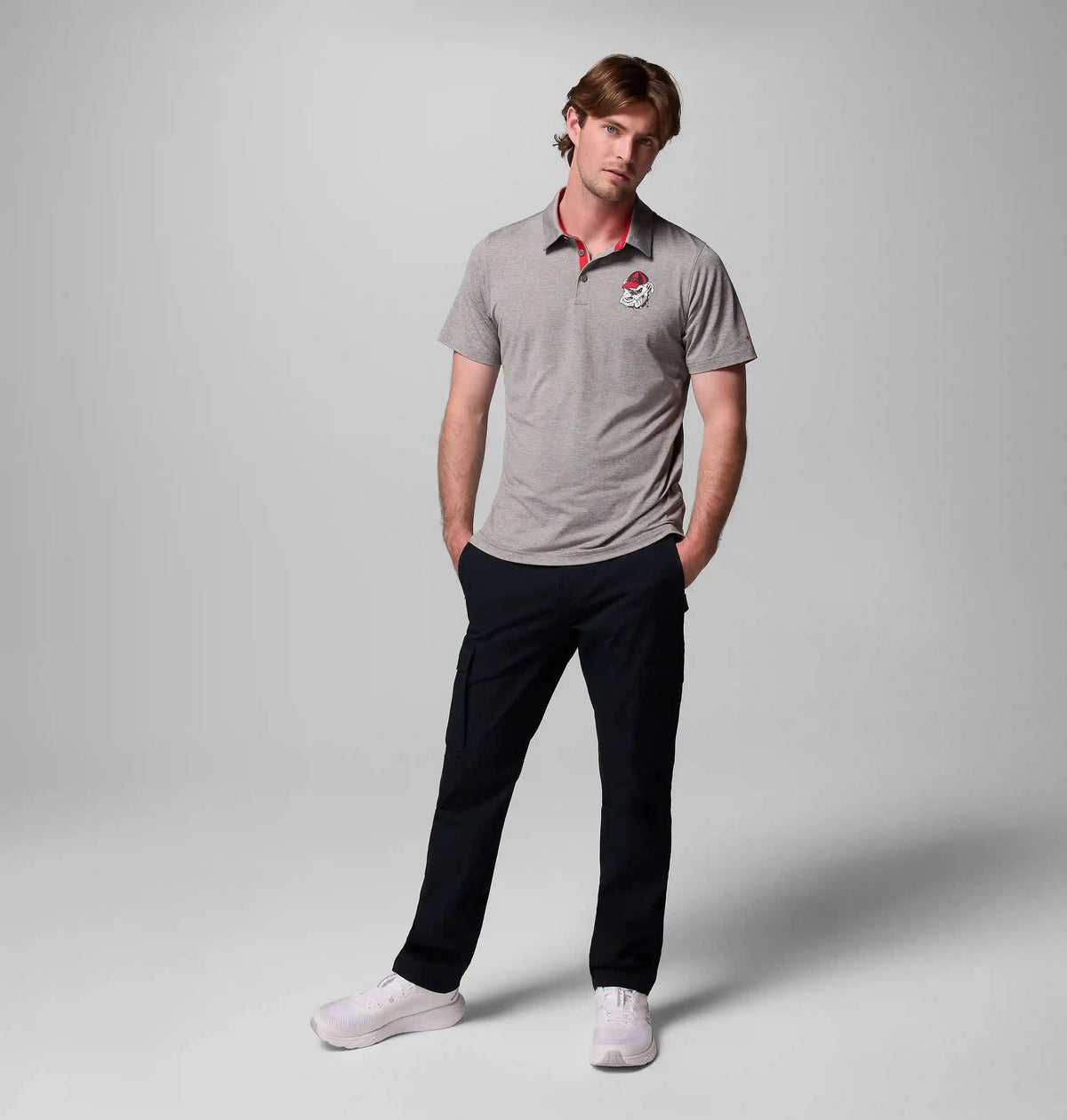 Men's Collegiate Tech Trail Polo - Georgia