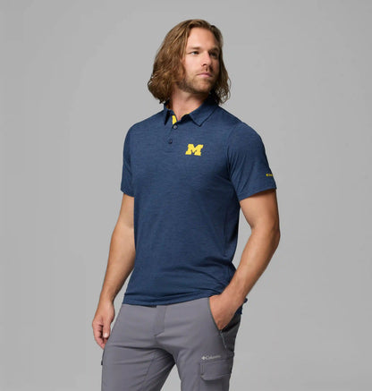 Men's Collegiate Tech Trail Polo - Michigan