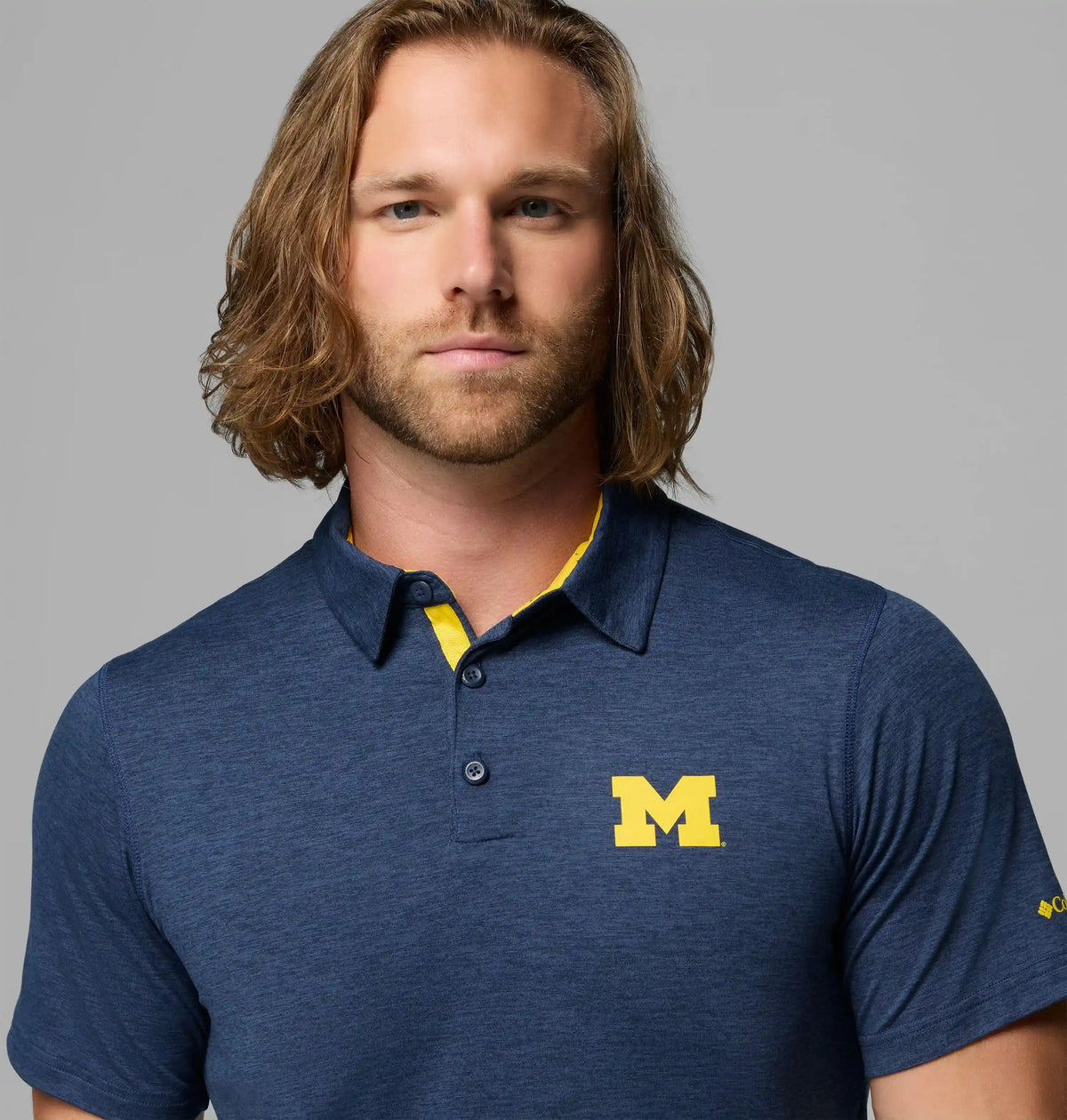 Men's Collegiate Tech Trail Polo - Michigan