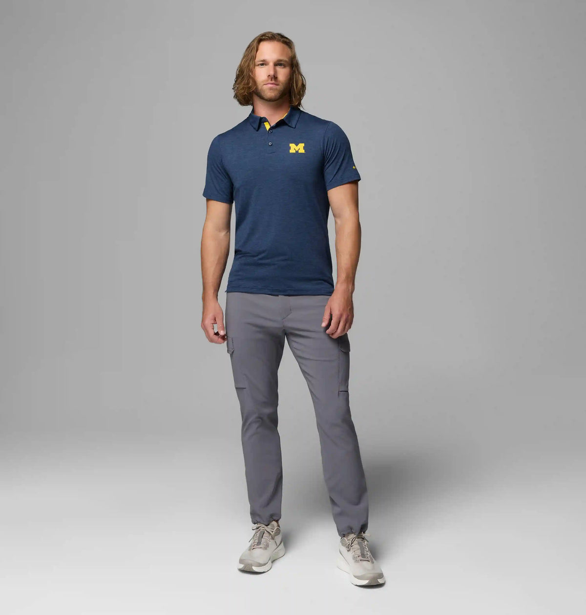 Men's Collegiate Tech Trail Polo - Michigan