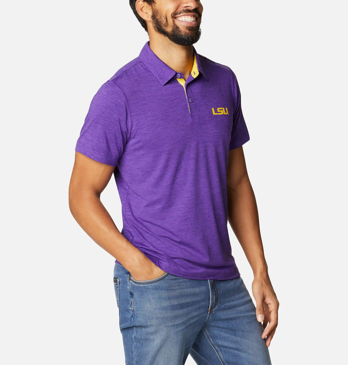 Men's Collegiate Tech Trail Polo - LSU