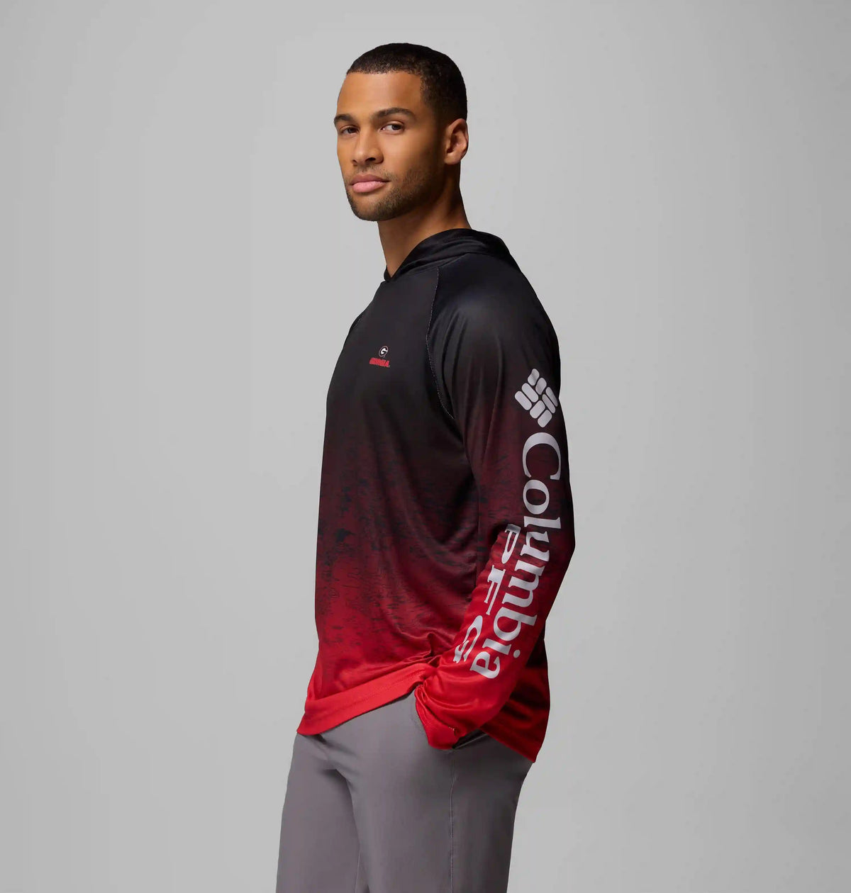 Men's Collegiate PFG Super Terminal Tackle Hoodie - Georgia