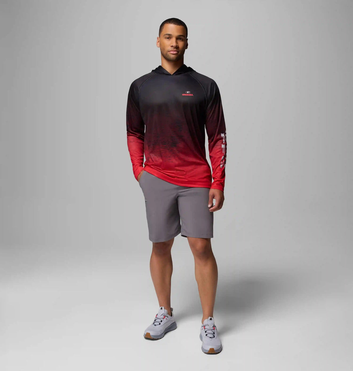 Men's Collegiate PFG Super Terminal Tackle Hoodie - Georgia