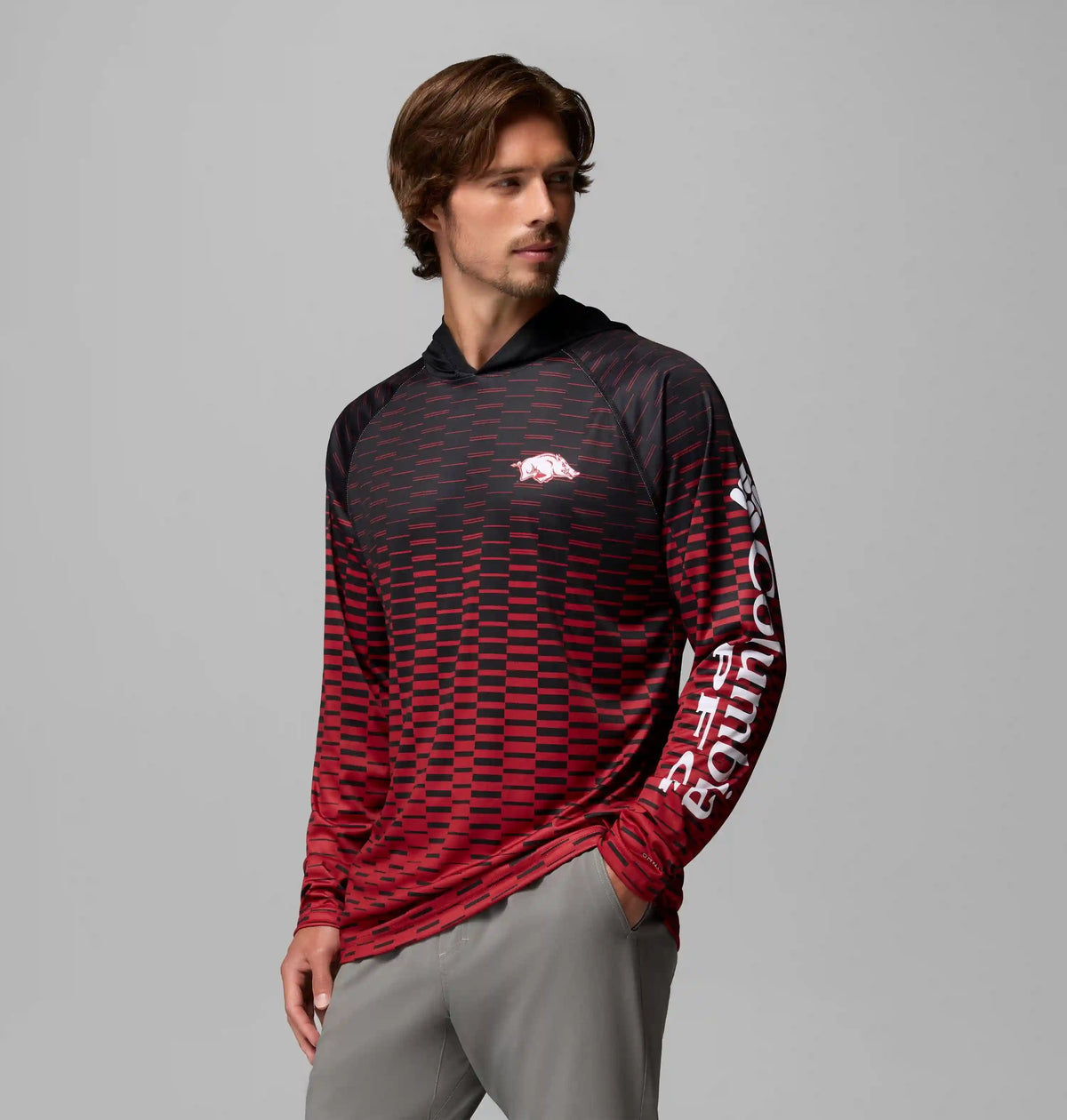 Men's Collegiate PFG Super Terminal Tackle Hoodie - Arkansas