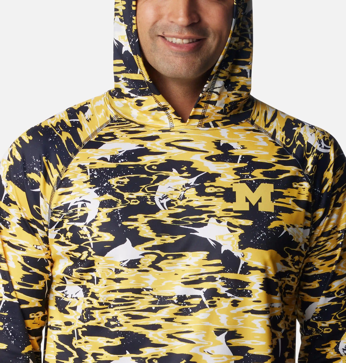 Men's Collegiate PFG Super Terminal Tackle Hoodie - Michigan