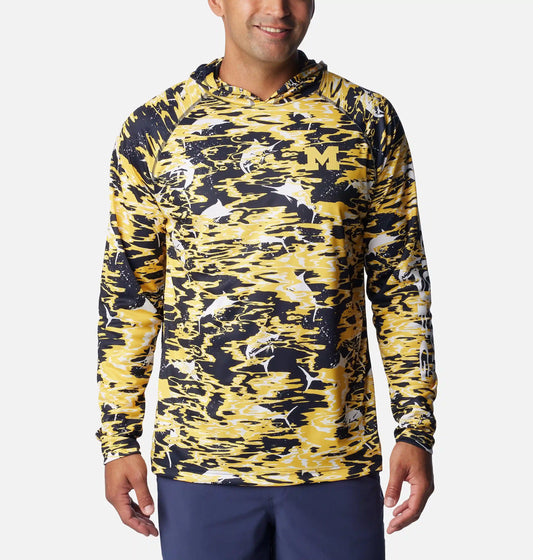 Men's Collegiate PFG Super Terminal Tackle Hoodie - Michigan