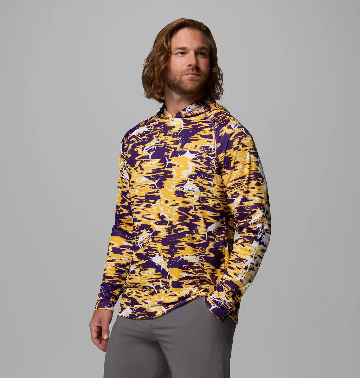 Men's Collegiate PFG Super Terminal Tackle Hoodie - Louisiana