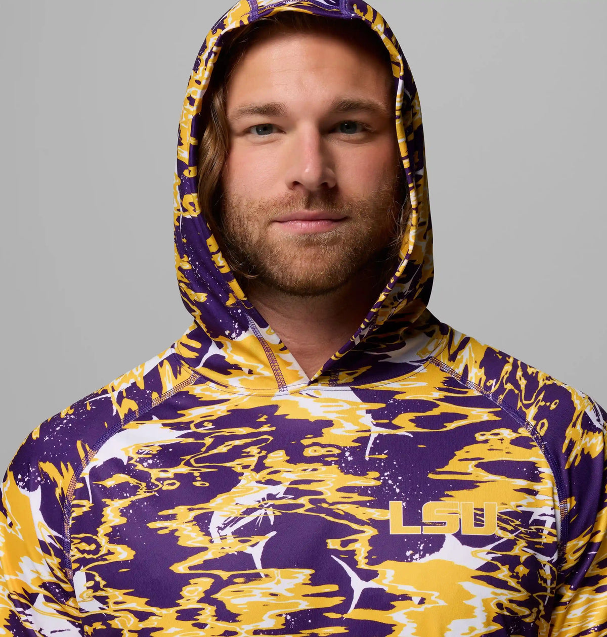 Men's Collegiate PFG Super Terminal Tackle Hoodie - Louisiana