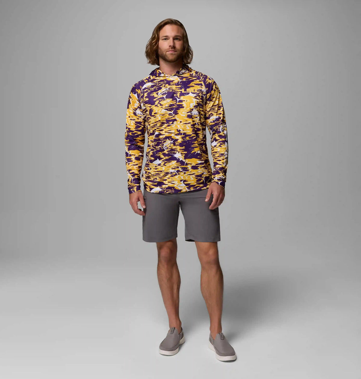 Men's Collegiate PFG Super Terminal Tackle Hoodie - Louisiana