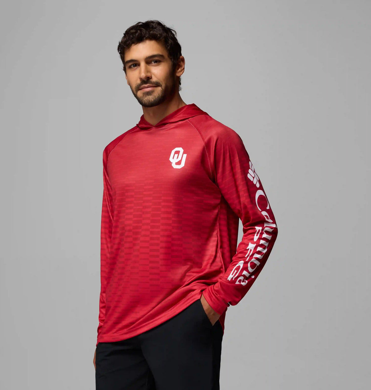 Men's Collegiate PFG Super Terminal Tackle Hoodie - Oklahoma