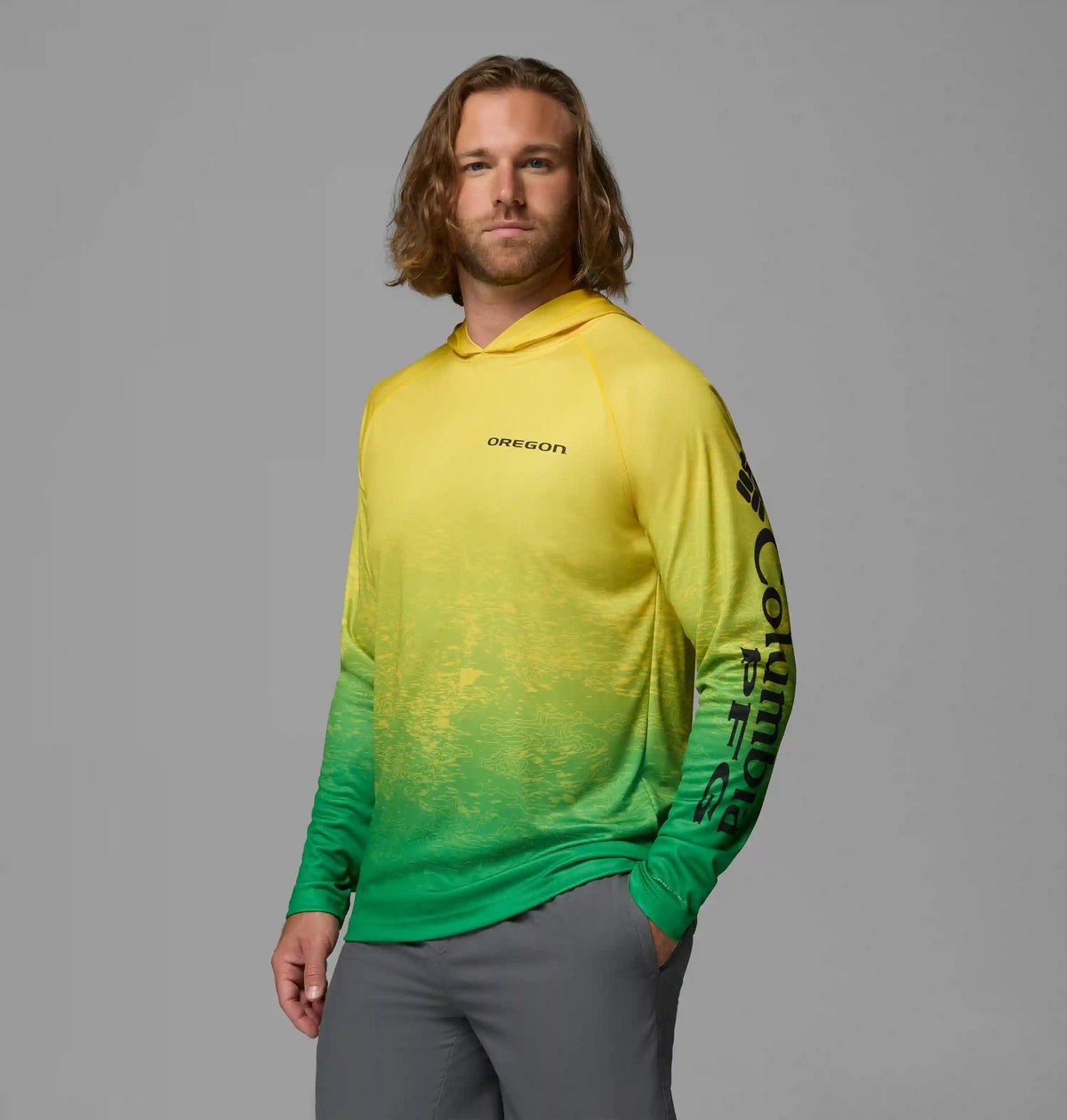 Men's Collegiate PFG Super Terminal Tackle Hoodie - Oregon