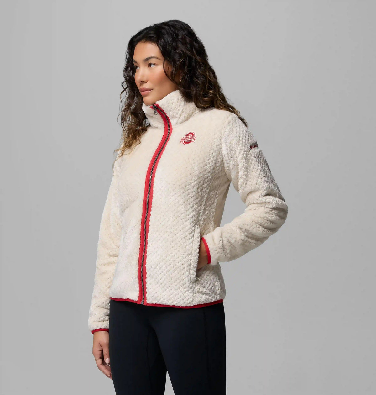 Women's Collegiate Fire Side II Sherpa Full Zip Fleece - Ohio State