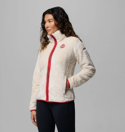 Women's Collegiate Fire Side II Sherpa Full Zip Fleece - Ohio State