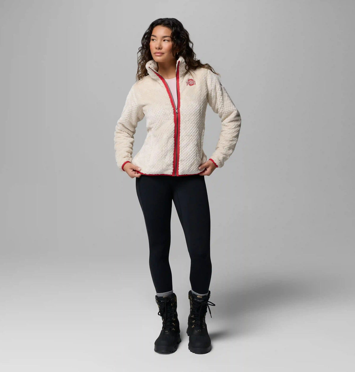 Women's Collegiate Fire Side II Sherpa Full Zip Fleece - Ohio State