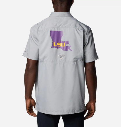 Men's Collegiate PFG Slack Tide Camp Shirt - LSU