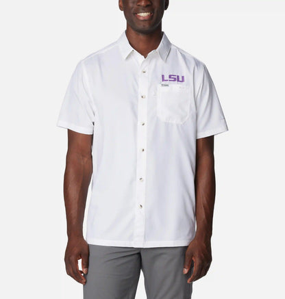 Men's Collegiate PFG Slack Tide Camp Shirt - LSU