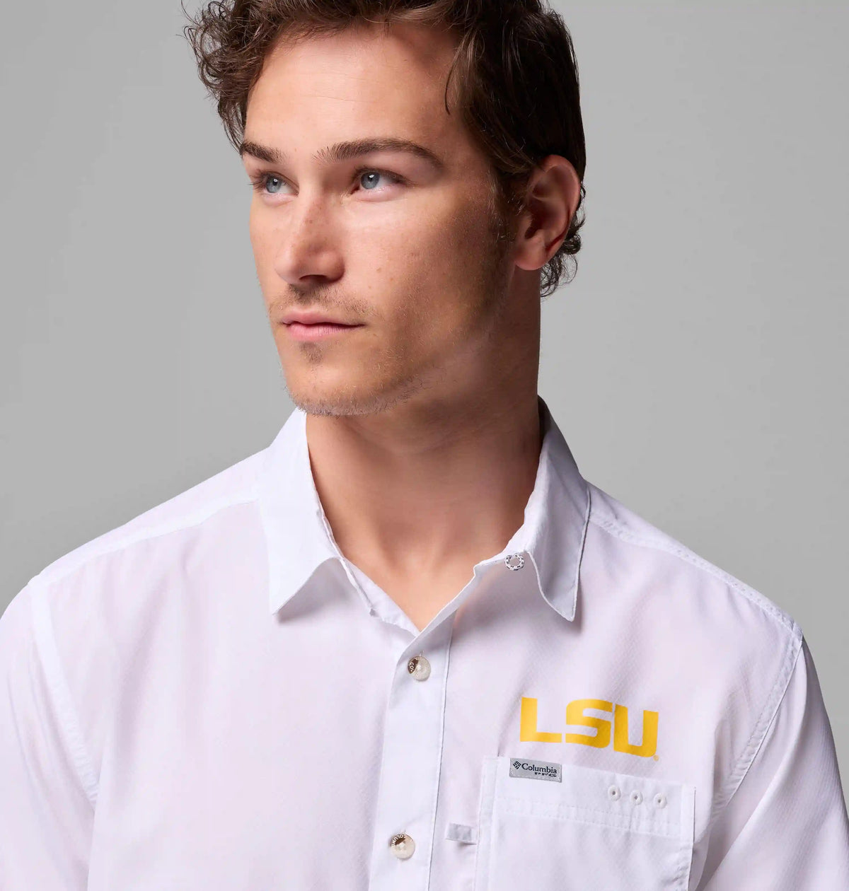 Men's Collegiate PFG Slack Tide Camp Shirt - LSU
