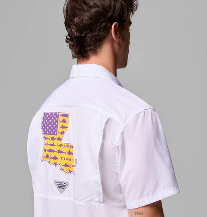 Men's Collegiate PFG Slack Tide Camp Shirt - LSU