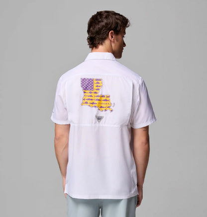 Men's Collegiate PFG Slack Tide Camp Shirt - LSU