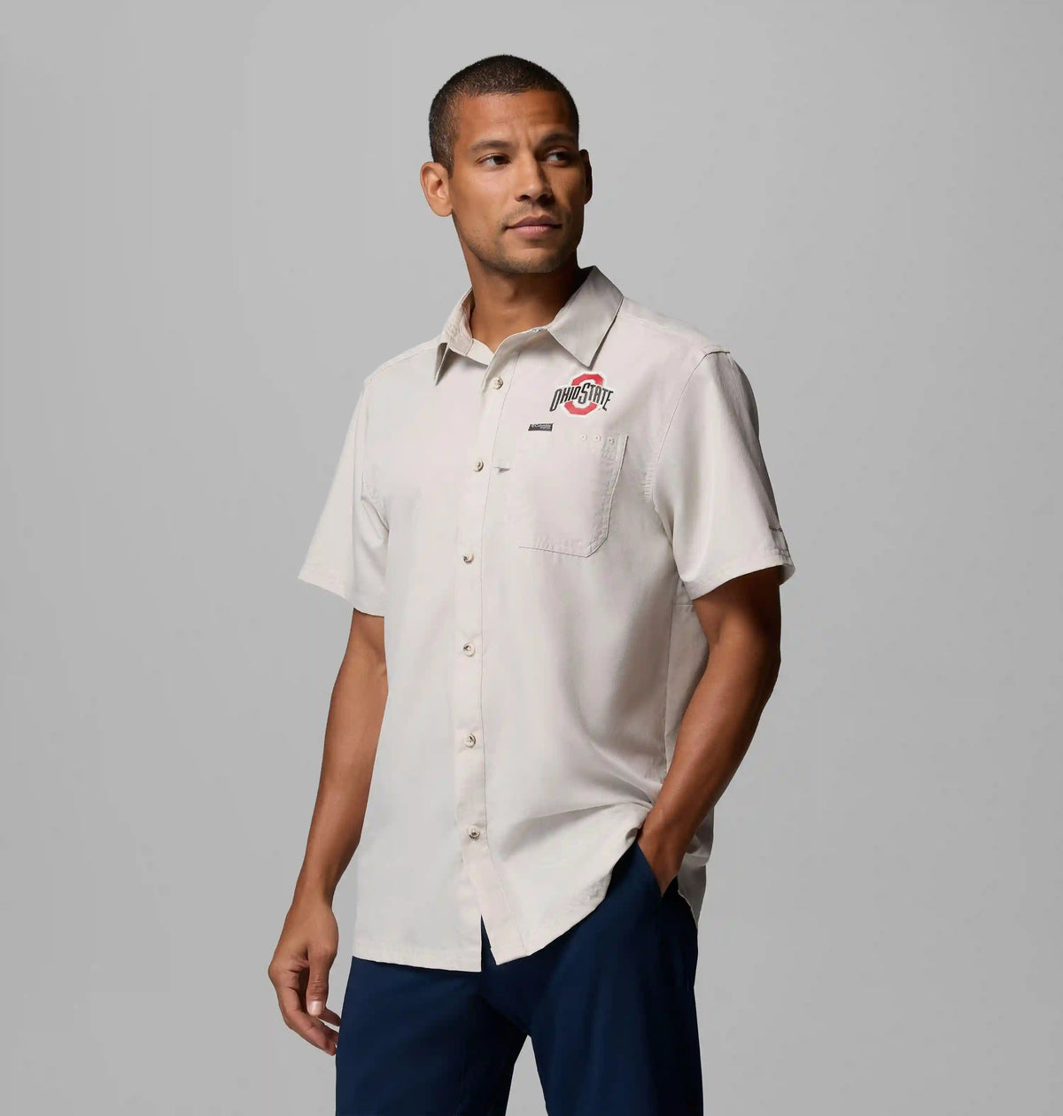 Men's Collegiate PFG Slack Tide Camp Shirt - Ohio State