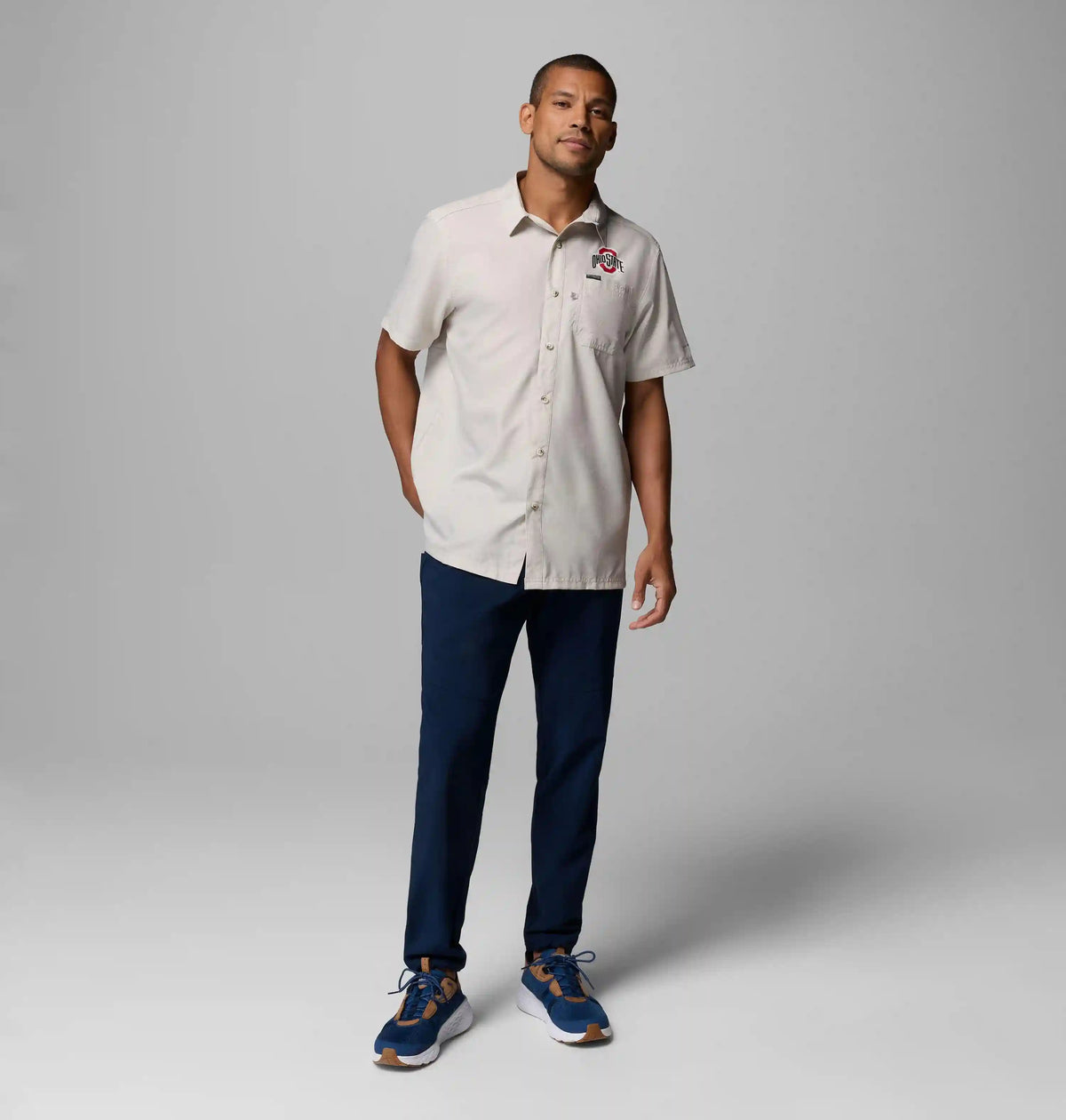 Men's Collegiate PFG Slack Tide Camp Shirt - Ohio State