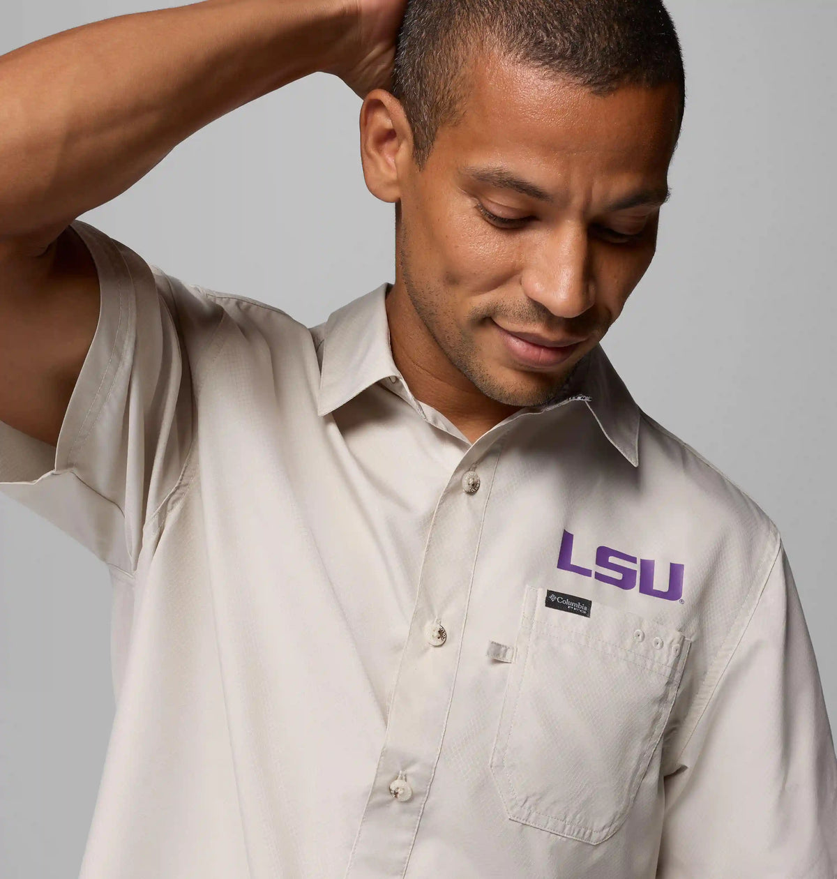 Men's Collegiate PFG Slack Tide Camp Shirt - LSU