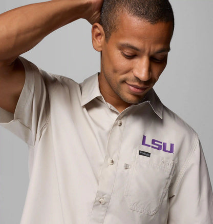 Men's Collegiate PFG Slack Tide Camp Shirt - LSU