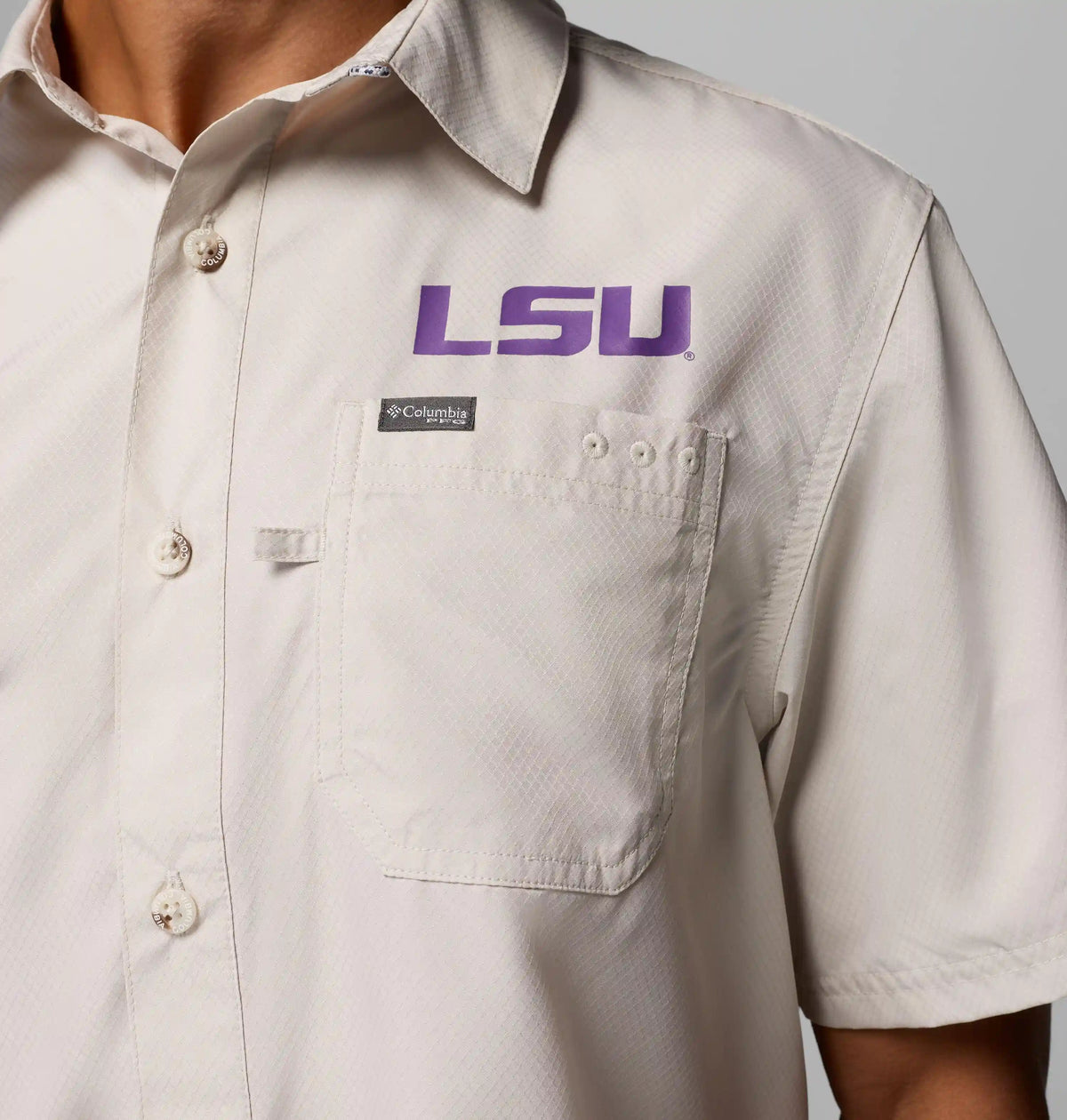 Men's Collegiate PFG Slack Tide Camp Shirt - LSU
