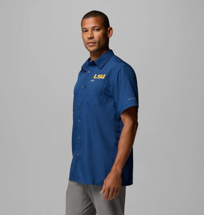 Men's Collegiate PFG Slack Tide Camp Shirt - LSU