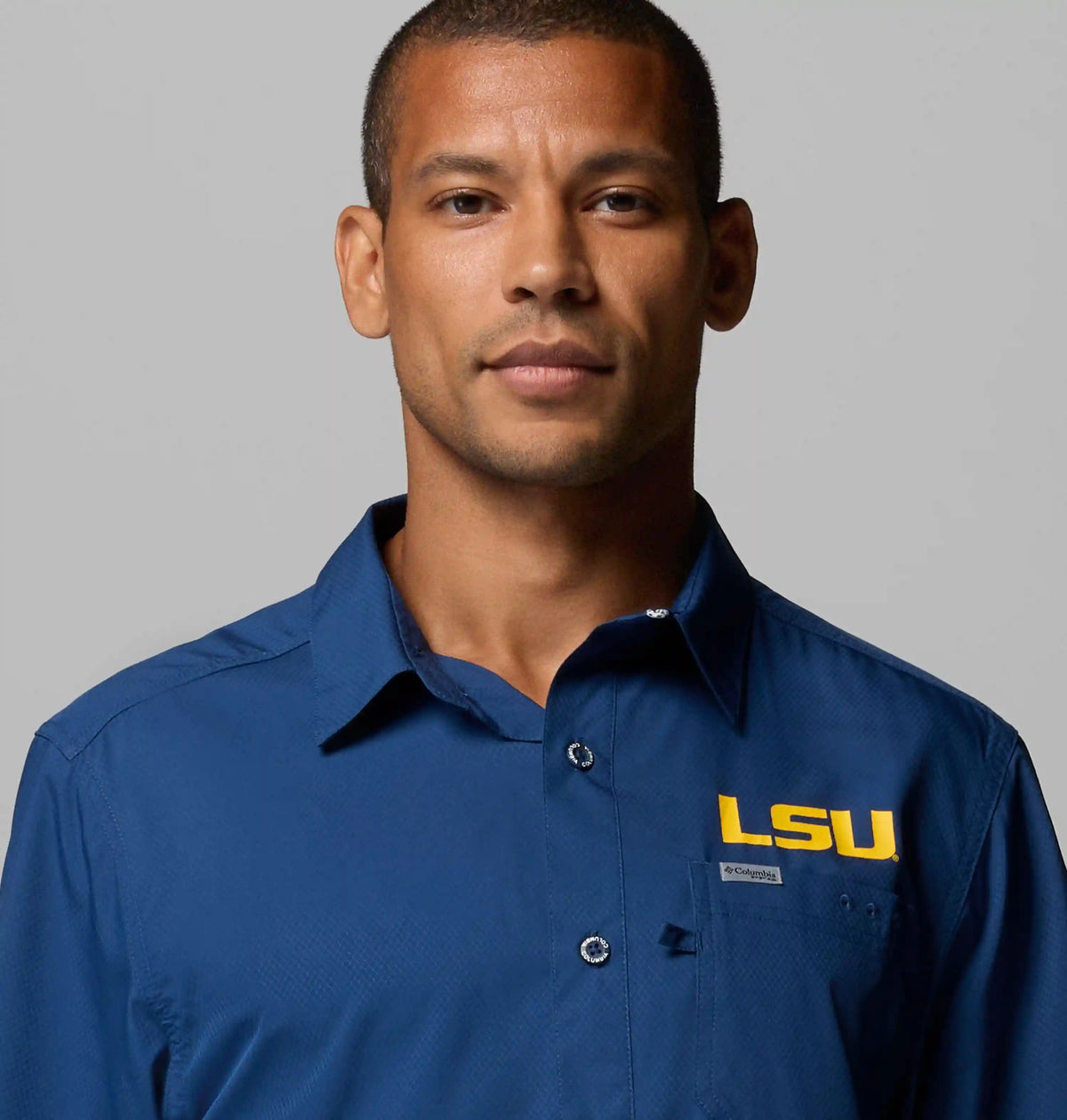 Men's Collegiate PFG Slack Tide Camp Shirt - LSU