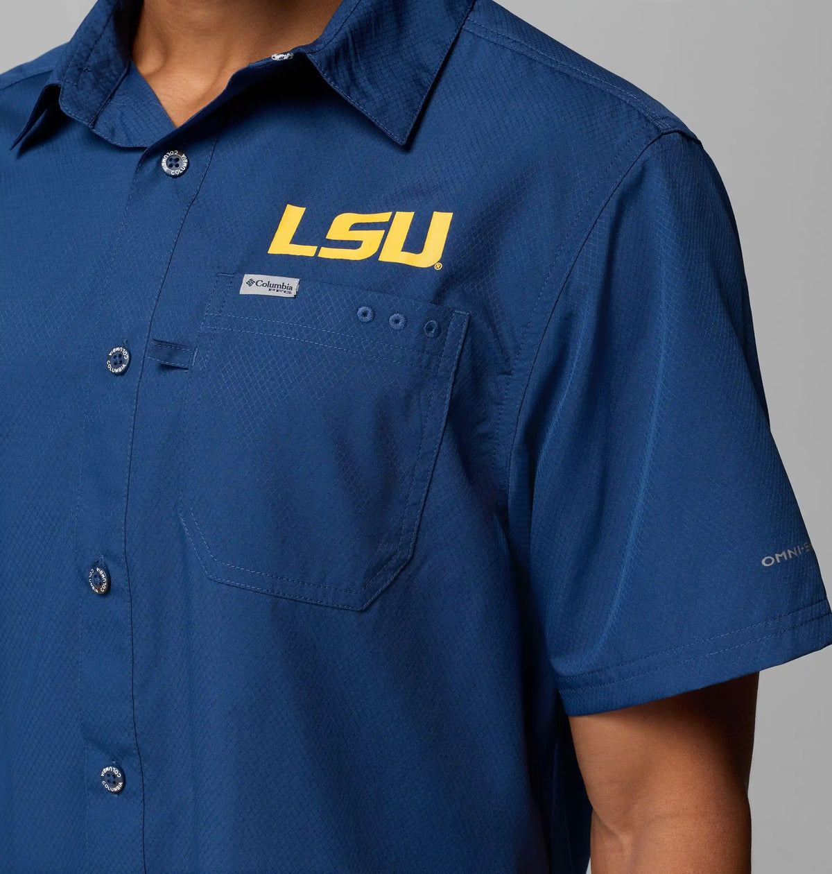 Men's Collegiate PFG Slack Tide Camp Shirt - LSU