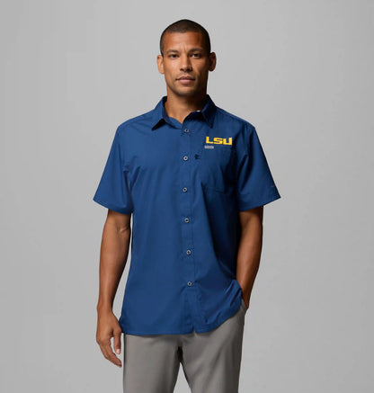 Men's Collegiate PFG Slack Tide Camp Shirt - LSU