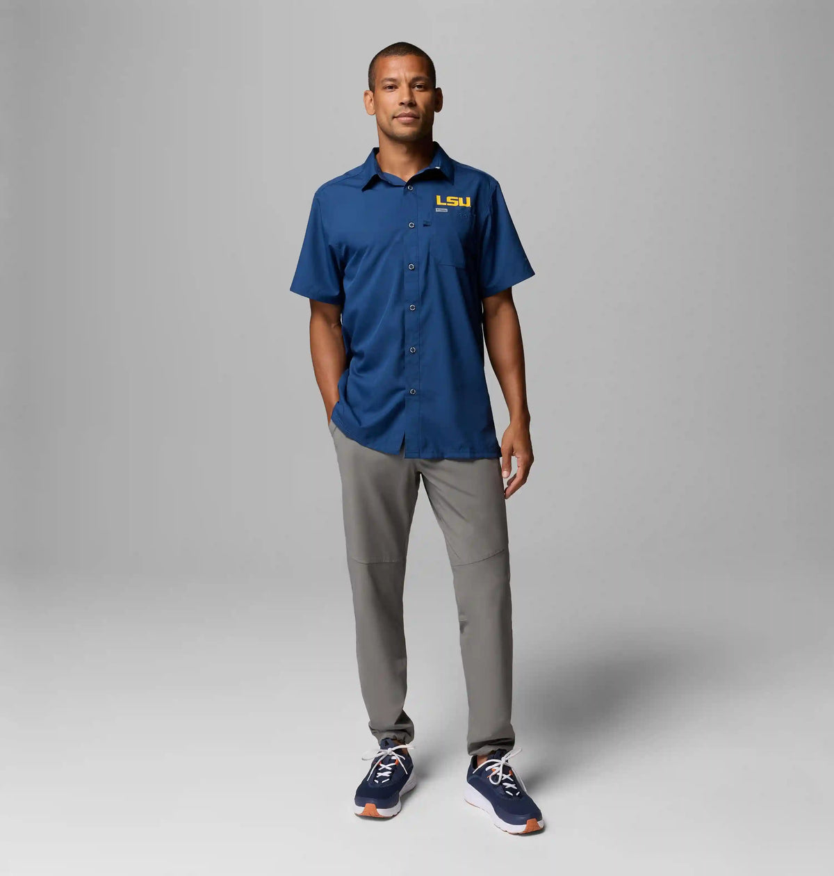Men's Collegiate PFG Slack Tide Camp Shirt - LSU