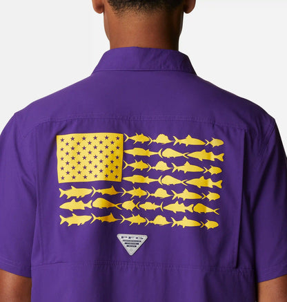 Men's Collegiate PFG Slack Tide Camp Shirt - LSU