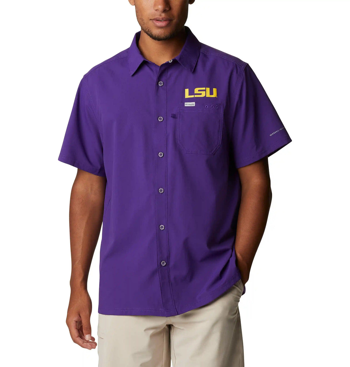 Men's Collegiate PFG Slack Tide Camp Shirt - LSU
